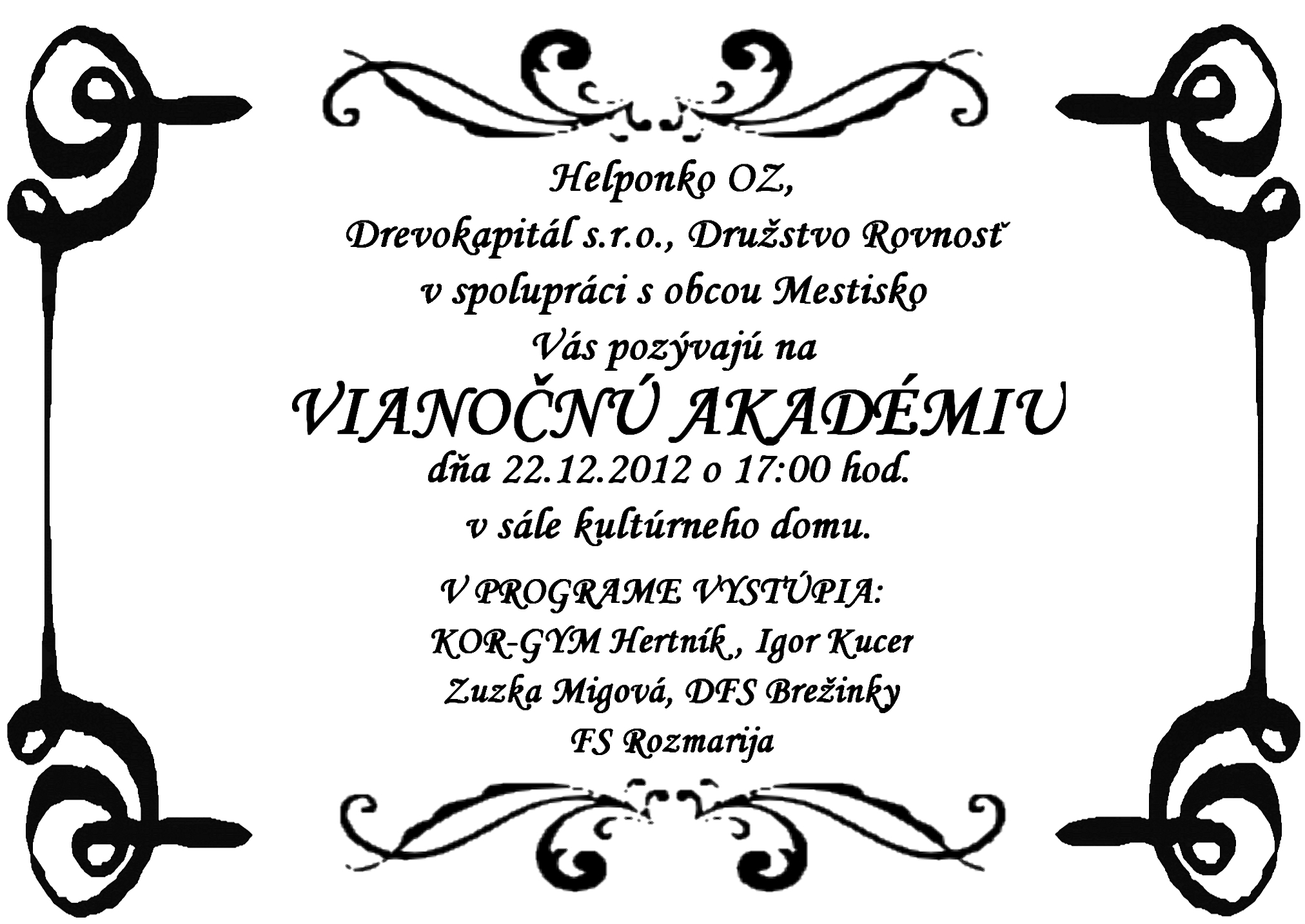 pozvanka  nova